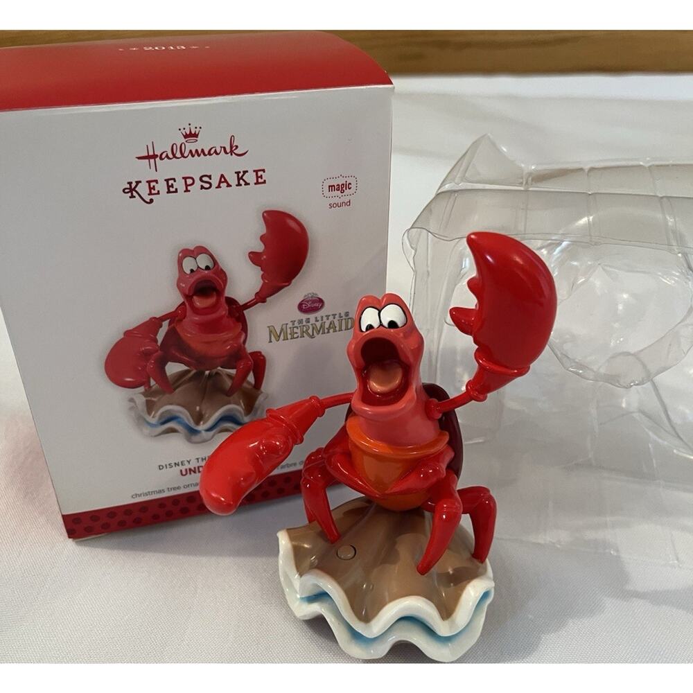 Hallmark Disney The Little Mermaid Sebastian Ornament 2013 Vintage Collectible